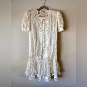 Vintage Gunne Sax By Jessica McClintock Lace Dress